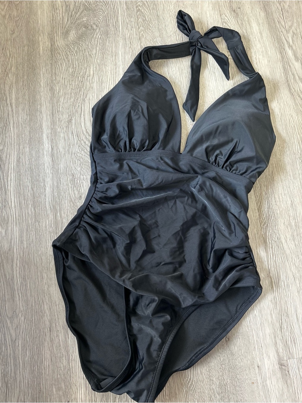 DNKY one piece. Halter swimsuit. Size large - Picture 1 of 6